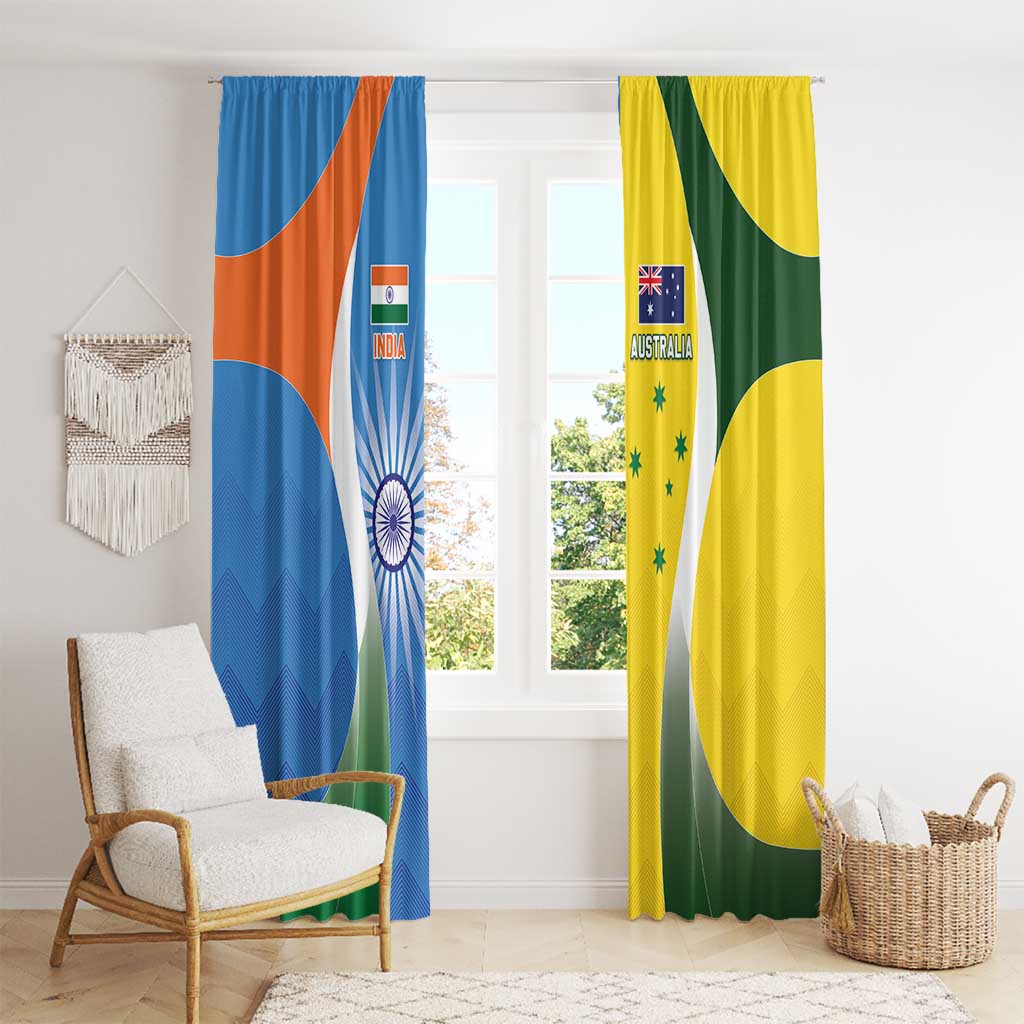 India Vs Australia Cricket Window Curtain Final Matchup - Aussie Hoodie