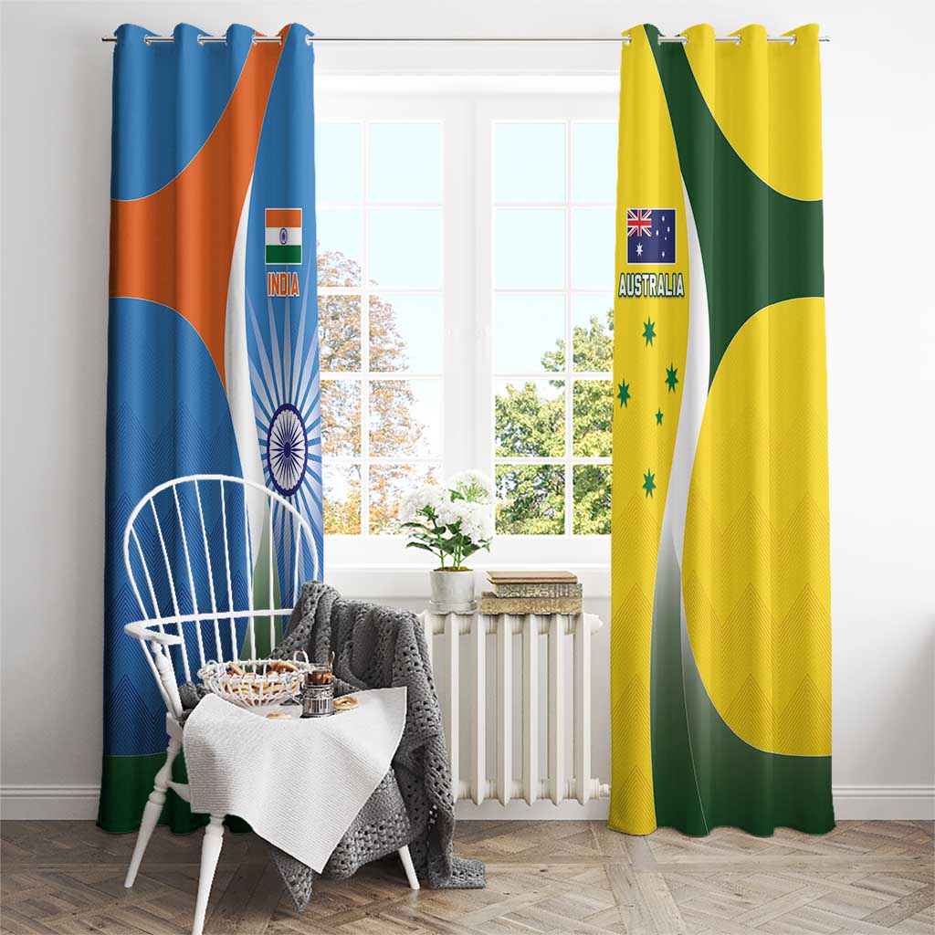 India Vs Australia Cricket Window Curtain Final Matchup - Aussie Hoodie