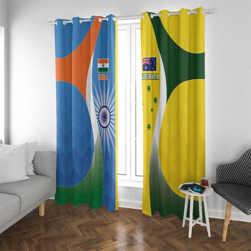 India Vs Australia Cricket Window Curtain Final Matchup - Aussie Hoodie