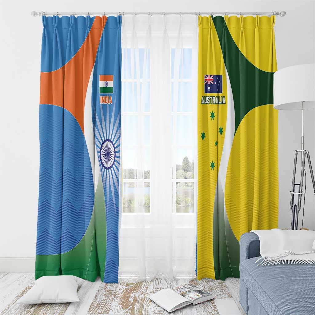 India Vs Australia Cricket Window Curtain Final Matchup - Aussie Hoodie
