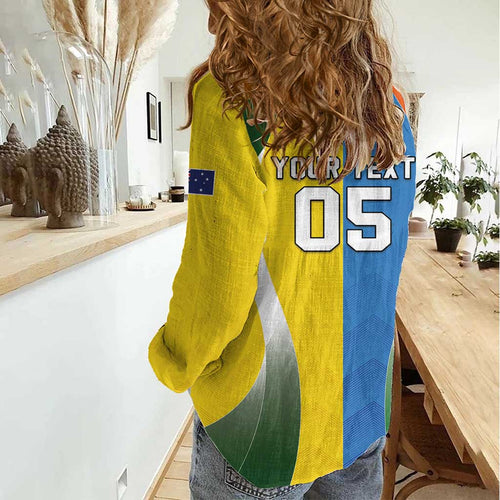 Custom India Vs Australia Cricket Women Casual Shirt Final Matchup - Aussie Hoodie