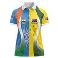 Custom India Vs Australia Cricket Women Polo Shirt Final Matchup - Aussie Hoodie