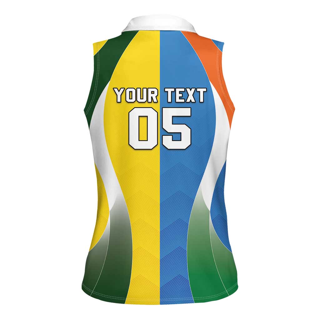Custom India Vs Australia Cricket Women Sleeveless Polo Shirt Final Matchup - Aussie Hoodie