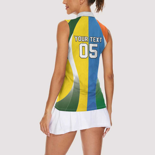 Custom India Vs Australia Cricket Women Sleeveless Polo Shirt Final Matchup - Aussie Hoodie