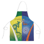 Australia And India Cricket Apron Ashoka Chakra With Aboriginal - Aussie Hoodie