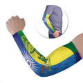 Custom Australia And India Cricket Arm Sleeves Ashoka Chakra With Aboriginal - Aussie Hoodie