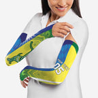 Custom Australia And India Cricket Arm Sleeves Ashoka Chakra With Aboriginal - Aussie Hoodie