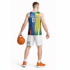 Custom Australia And India Cricket Basketball Jersey Ashoka Chakra With Aboriginal - Aussie Hoodie