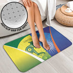 Australia And India Cricket Bathroom Set Ashoka Chakra With Aboriginal - Aussie Hoodie