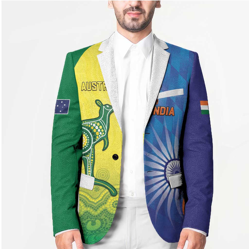 Custom Australia And India Cricket Blazer Ashoka Chakra With Aboriginal - Aussie Hoodie
