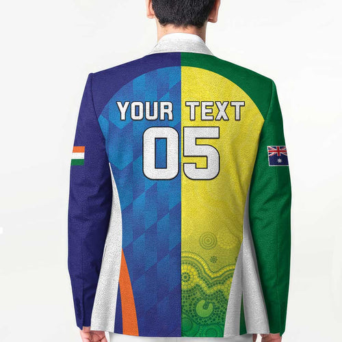Custom Australia And India Cricket Blazer Ashoka Chakra With Aboriginal - Aussie Hoodie