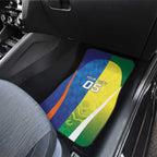 Custom Australia And India Cricket Car Mats Ashoka Chakra With Aboriginal - Aussie Hoodie