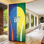 Custom Australia And India Cricket Door Cover Ashoka Chakra With Aboriginal - Aussie Hoodie