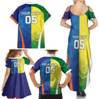 Custom Australia And India Cricket Family Matching Summer Maxi Dress and Hawaiian Shirt Ashoka Chakra With Aboriginal - Aussie Hoodie