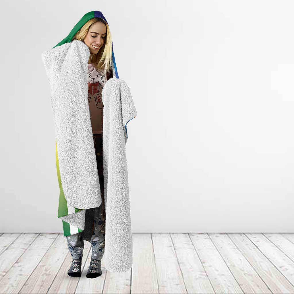 Australia And India Cricket Hooded Blanket Ashoka Chakra With Aboriginal - Aussie Hoodie