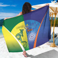 Australia And India Cricket Sarong Ashoka Chakra With Aboriginal - Aussie Hoodie