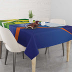 Australia And India Cricket Tablecloth Ashoka Chakra With Aboriginal - Aussie Hoodie