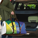Australia And India Cricket Travel Bag Ashoka Chakra With Aboriginal - Aussie Hoodie