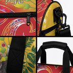 New Zealand Piwakawaka Christmas Duffle Bag With Maori Pattern