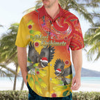 New Zealand Piwakawaka Christmas Hawaiian Shirt With Maori Pattern
