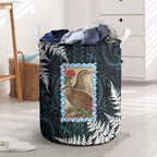 New Zealand Weka Laundry Basket Maori Hen Koru Pattern - Aussie Hoodie