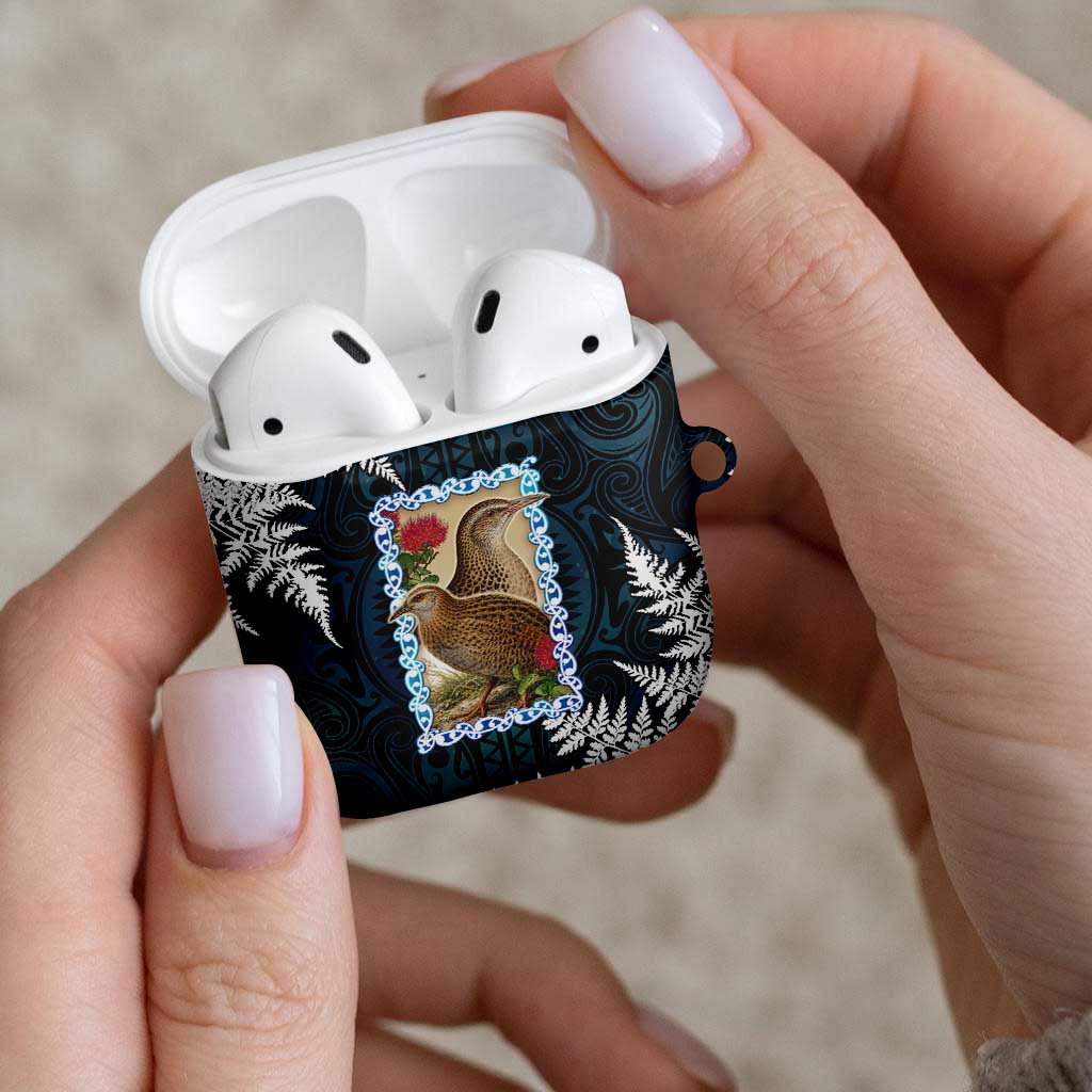 New Zealand Weka AirPods Case Maori Hen Koru Pattern - Aussie Hoodie