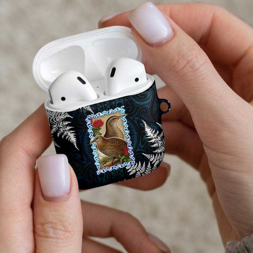 New Zealand Weka AirPods Case Maori Hen Koru Pattern - Aussie Hoodie