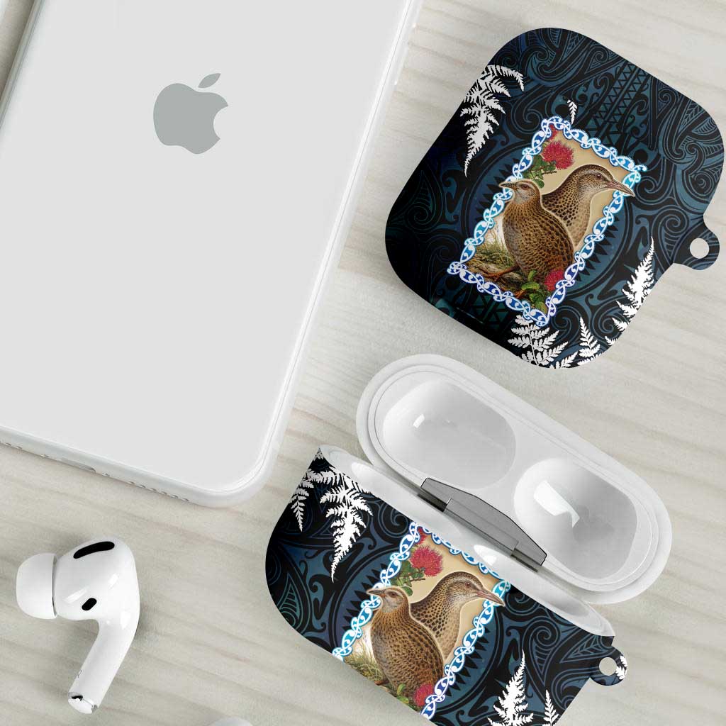 New Zealand Weka AirPods Case Maori Hen Koru Pattern - Aussie Hoodie