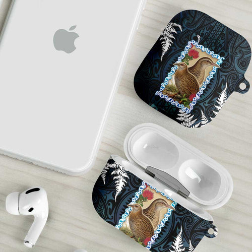 New Zealand Weka AirPods Case Maori Hen Koru Pattern - Aussie Hoodie