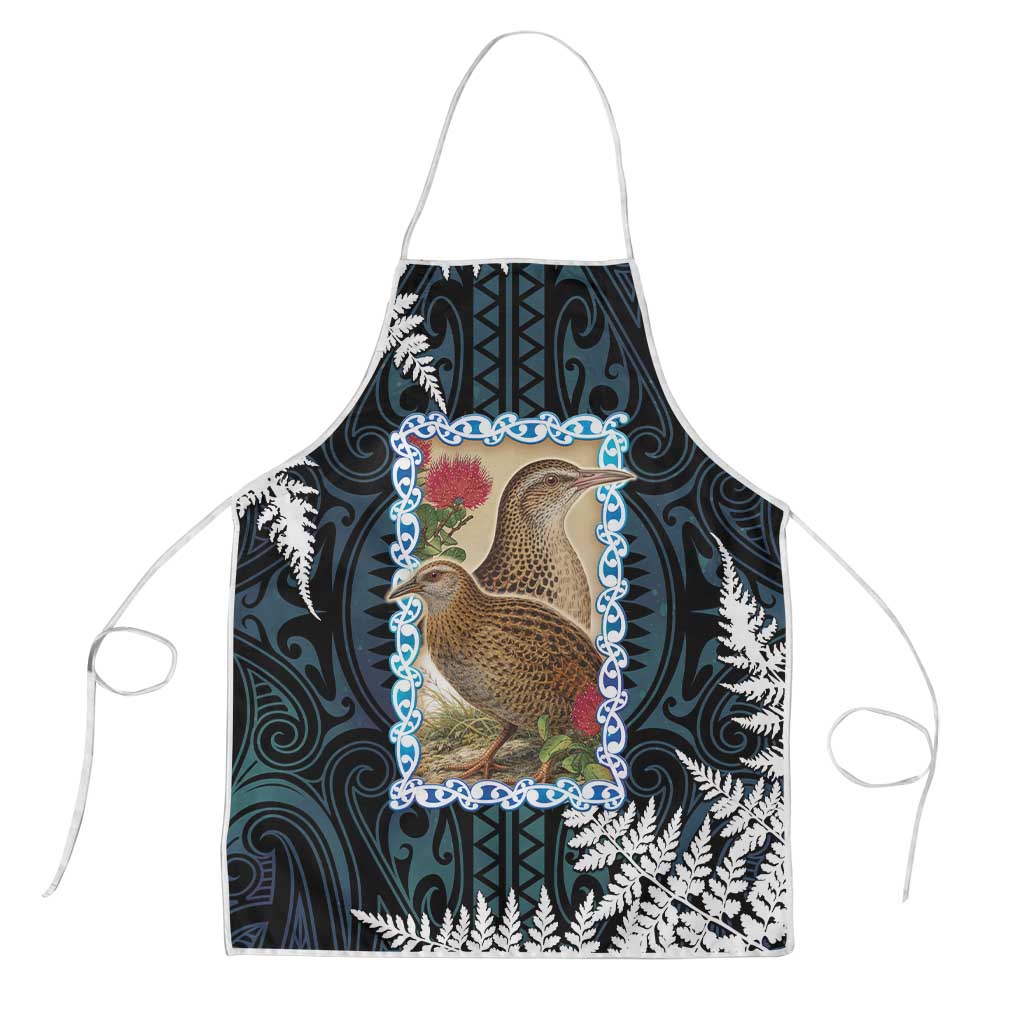 New Zealand Weka Apron Maori Hen Koru Pattern - Aussie Hoodie
