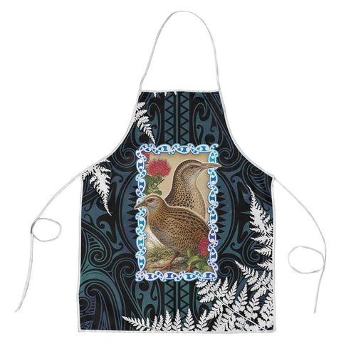 New Zealand Weka Apron Maori Hen Koru Pattern - Aussie Hoodie