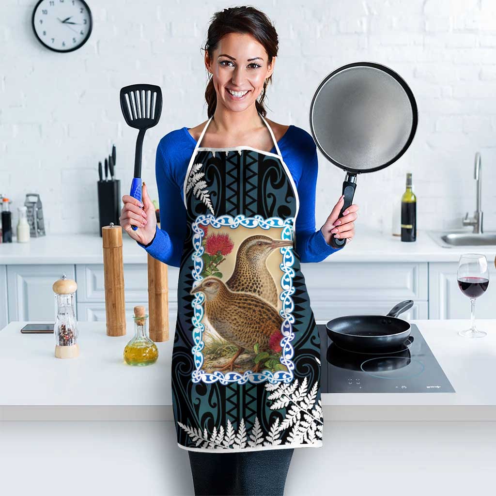 New Zealand Weka Apron Maori Hen Koru Pattern - Aussie Hoodie