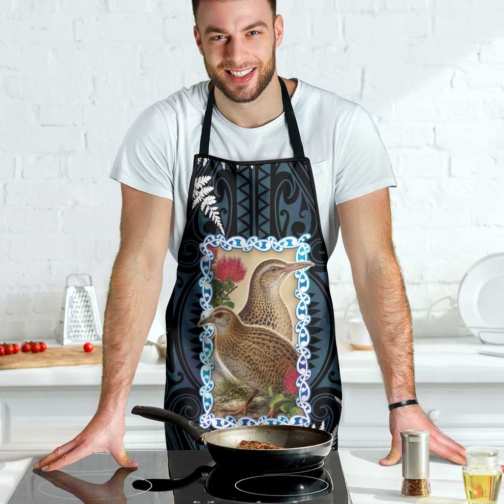 New Zealand Weka Apron Maori Hen Koru Pattern - Aussie Hoodie