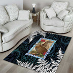 New Zealand Weka Area Rug Maori Hen Koru Pattern - Aussie Hoodie