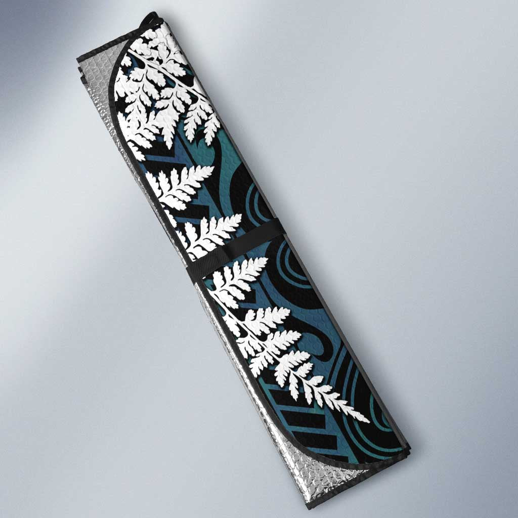 New Zealand Weka Auto Sun Shade Maori Hen Koru Pattern - Aussie Hoodie