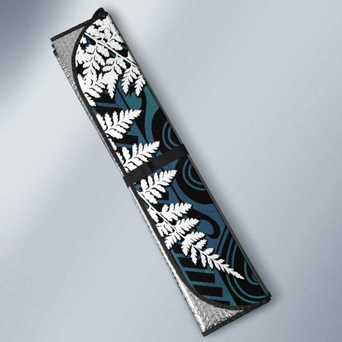 New Zealand Weka Auto Sun Shade Maori Hen Koru Pattern - Aussie Hoodie