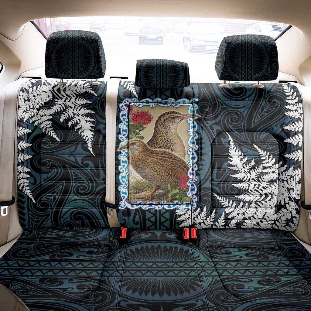 New Zealand Weka Back Car Seat Cover Maori Hen Koru Pattern - Aussie Hoodie