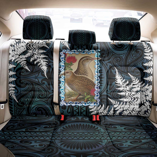 New Zealand Weka Back Car Seat Cover Maori Hen Koru Pattern - Aussie Hoodie
