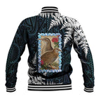 New Zealand Weka Baseball Jacket Maori Hen Koru Pattern - Aussie Hoodie