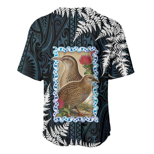 New Zealand Weka Baseball Jersey Maori Hen Koru Pattern - Aussie Hoodie