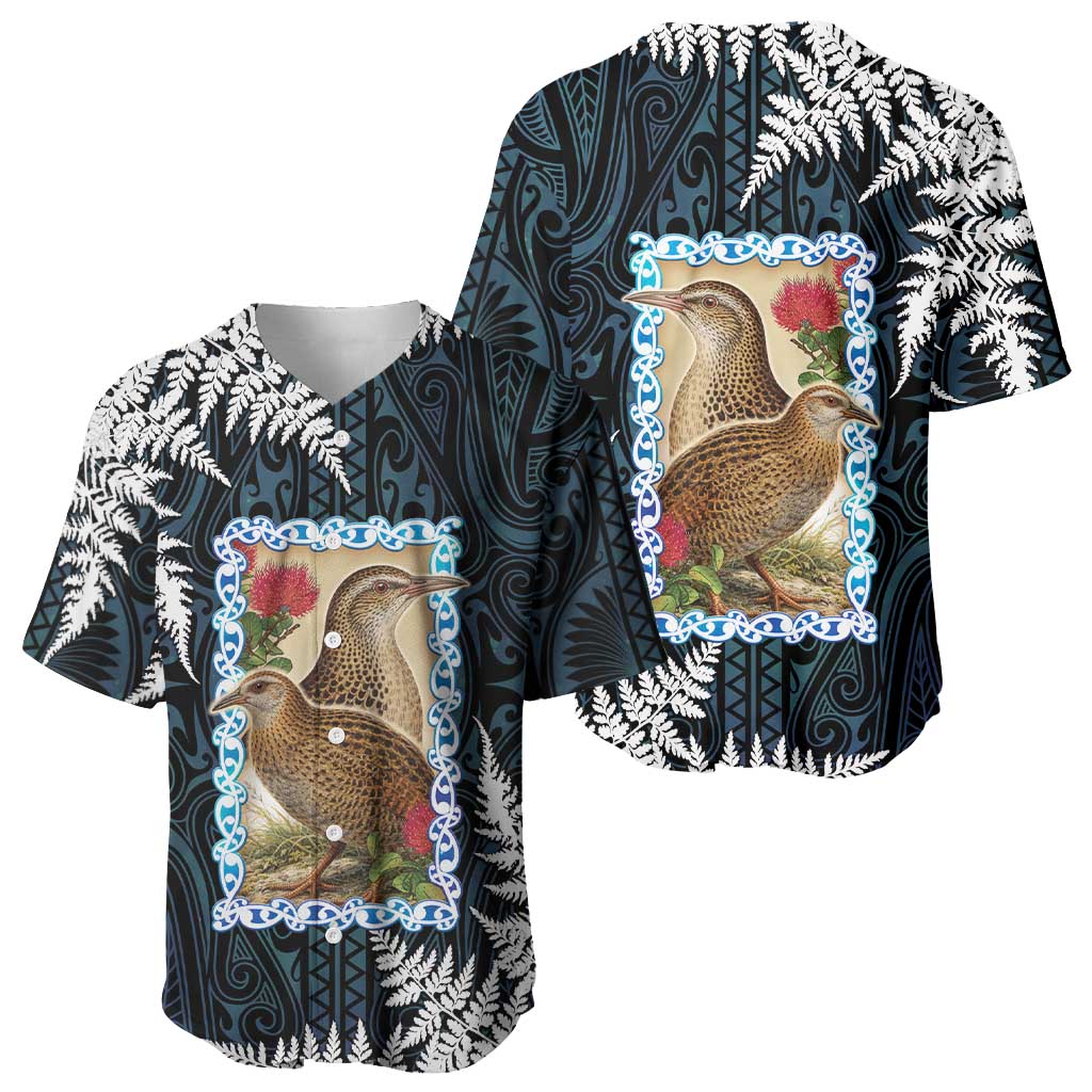 New Zealand Weka Baseball Jersey Maori Hen Koru Pattern - Aussie Hoodie