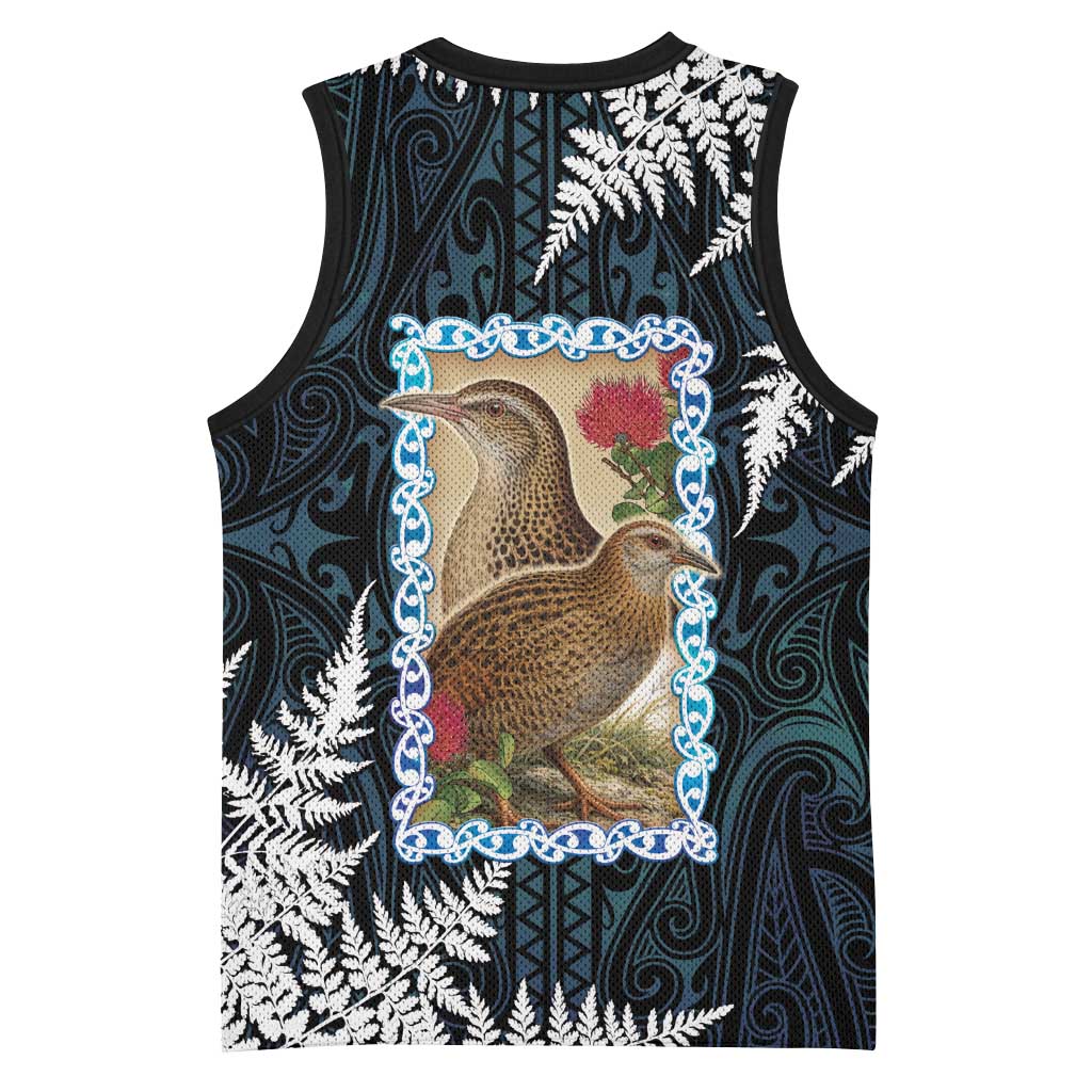 New Zealand Weka Basketball Jersey Maori Hen Koru Pattern - Aussie Hoodie