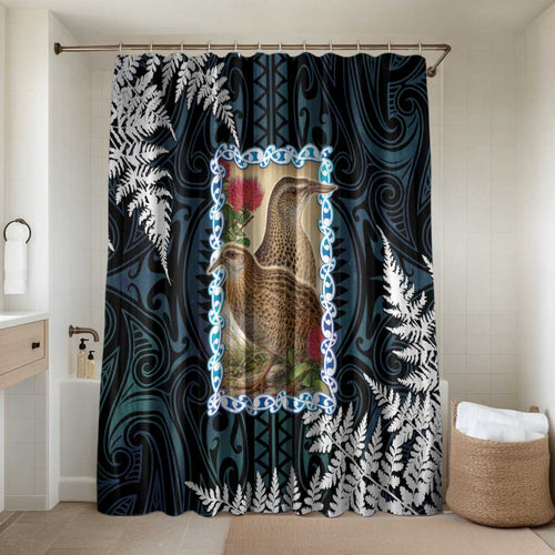 New Zealand Weka Bathroom Set Maori Hen Koru Pattern - Aussie Hoodie