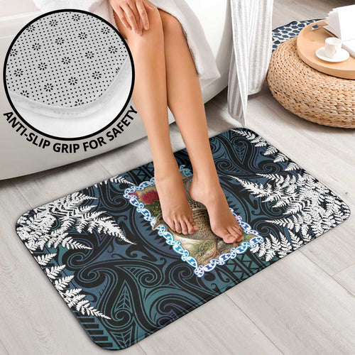 New Zealand Weka Bathroom Set Maori Hen Koru Pattern - Aussie Hoodie