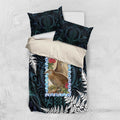 New Zealand Weka Bedding Set Maori Hen Koru Pattern - Aussie Hoodie