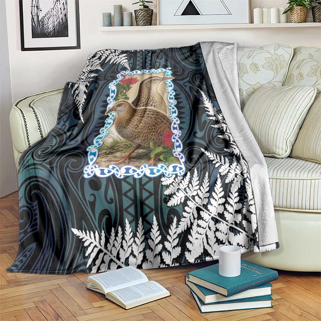 New Zealand Weka Blanket Maori Hen Koru Pattern - Aussie Hoodie