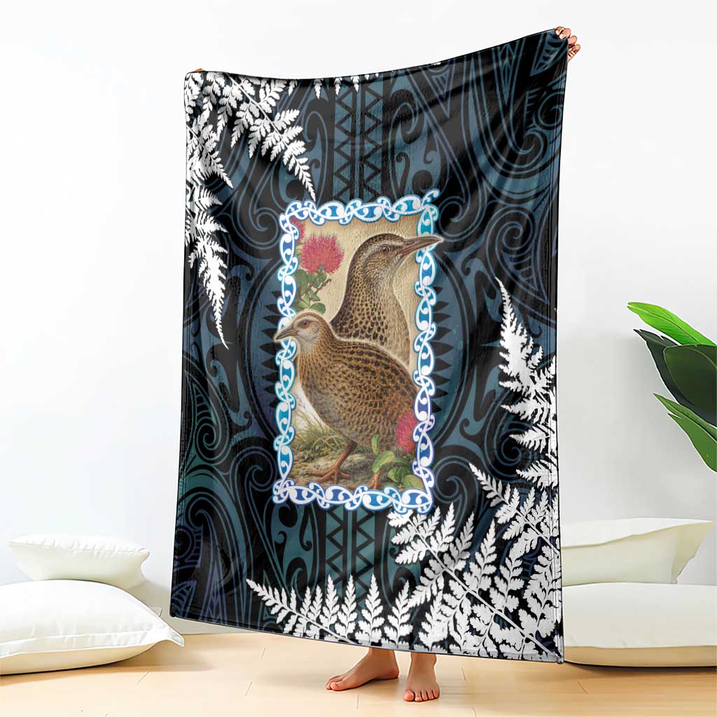 New Zealand Weka Blanket Maori Hen Koru Pattern - Aussie Hoodie
