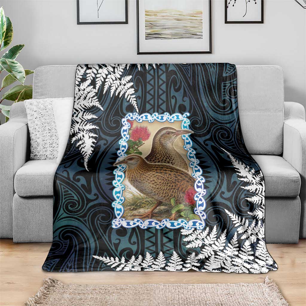 New Zealand Weka Blanket Maori Hen Koru Pattern - Aussie Hoodie