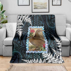 New Zealand Weka Blanket Maori Hen Koru Pattern - Aussie Hoodie
