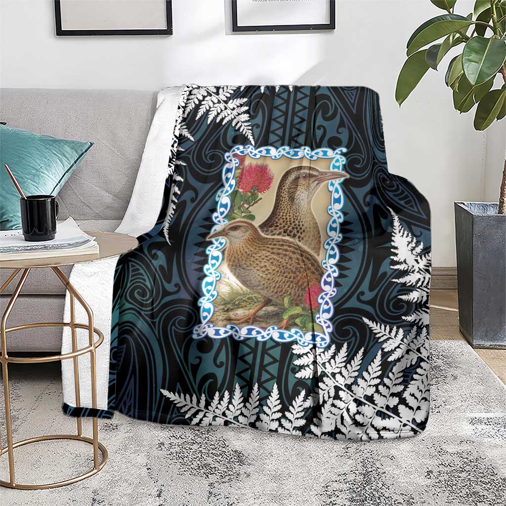 New Zealand Weka Blanket Maori Hen Koru Pattern - Aussie Hoodie
